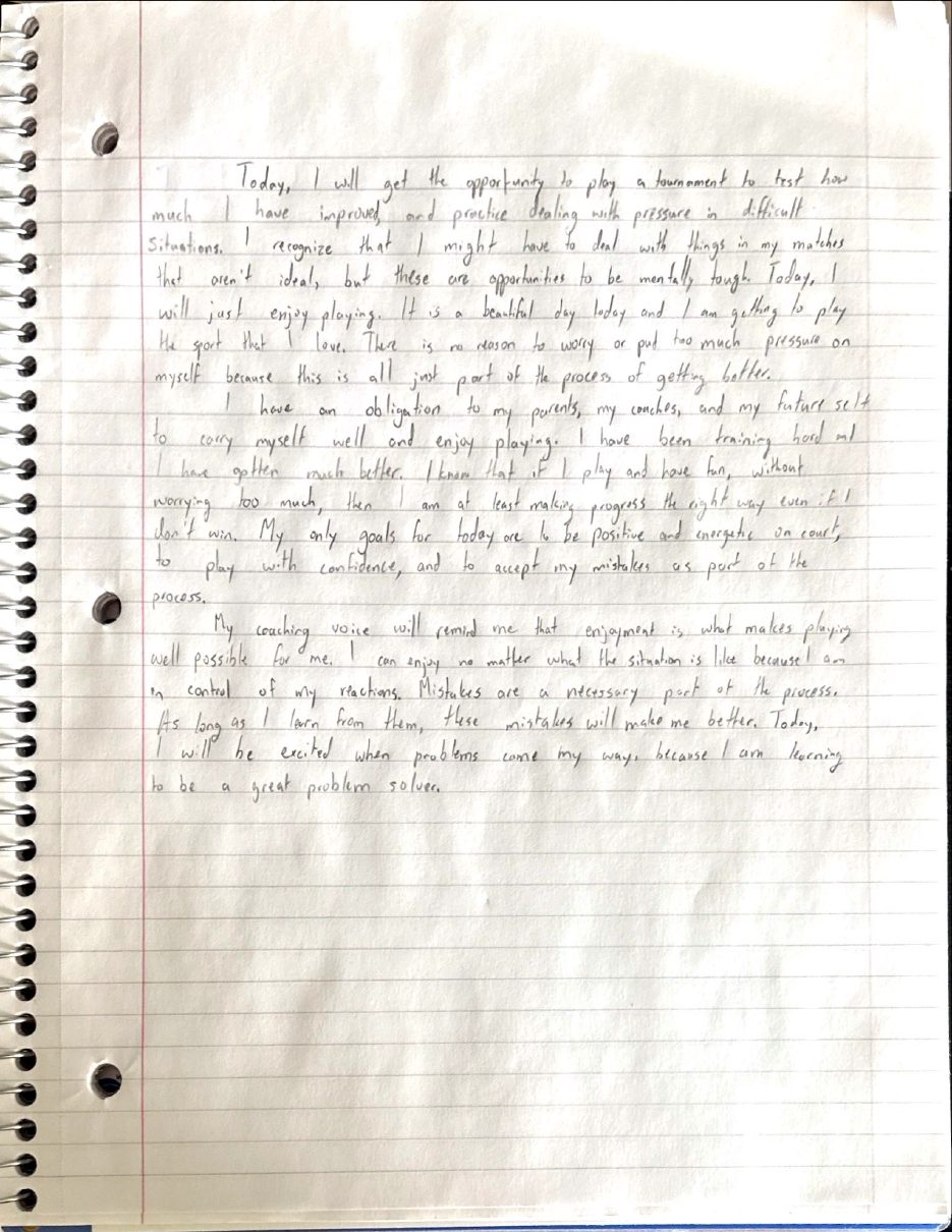 Scan of the handwritten notebook page, March 30, 2024