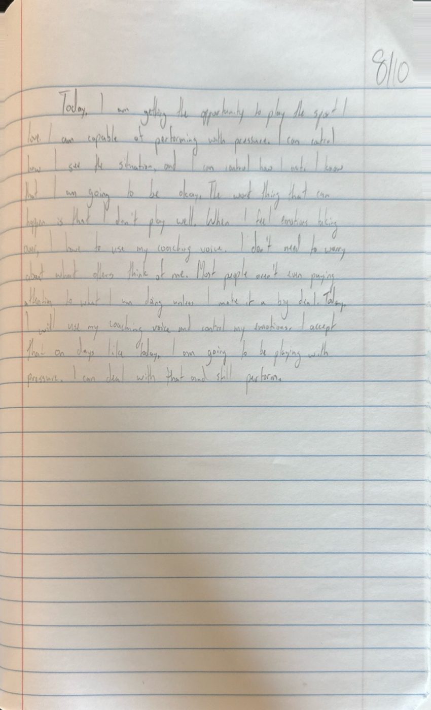 Scan of the handwritten notebook page, August 10, 2024